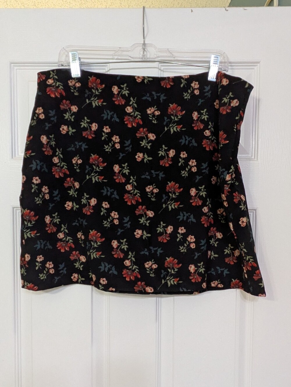 Corduroy Floral Skirt